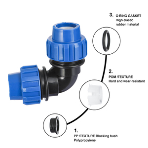 IFAN hệ thống thủy lợi PP nén phù hợp cung cấp nước khớp nối Tee khuỷu tay chủ đề HDPE phụ kiện đường ống - Product Image 6
