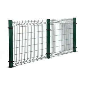 Leadwalking 2X2 Welded Wire Mesh Fence Panels Fabricators Custom PVC Coated 3D Curved Welded Wire Mesh Fence for Garden Fence