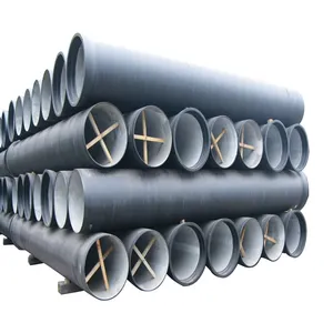 Tubo de ferro dúctil de fornecimento de água DN50 de alta qualidade grau k9 k12 5 polegadas 8 polegadas 24 polegadas