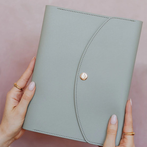 Wholesale Japanese and Korean PU leather <b>notebook</b> covers, A5 tri-fold loose-leaf <b>notebook</b> covers, stylish office <b>notebook</b> - Product Image 2