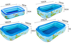 <span class=keywords><strong>Piscine</strong></span> gonflable rectangulaire en PVC de grande <span class=keywords><strong>taille</strong></span>, <span class=keywords><strong>piscine</strong></span> d'eau gonflable au sol - Product Image 3