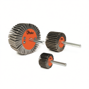 TTAKE Take Flap Wheel 60x30 Mm With Shaft <b>Abrasive</b> Cloth For Metal Grinding - Product Image 2