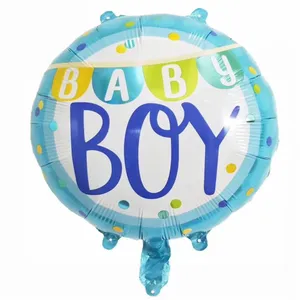 18 inç erkek bebek kız folyo balon mutlu doğum günü balon bu bir çocuk bir kız cinsiyet ortaya parti dekorasyon balonları
