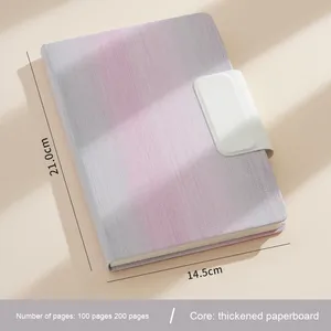 A5สมุดโน๊ตหนังแม่เหล็กปรับแต่งได้, หัวเข็มขัดขนาด A5ความร้อนสำหรับไดอารี่สำนักงานธุรกิจ - Product Image 6