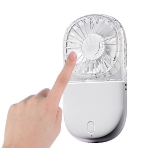 Ventilateur pliant transparent, mini ventilateur portatif rechargeable par USB avec angle réglable à 180 degrés pour une utilisation en extérieur - Product Image 2