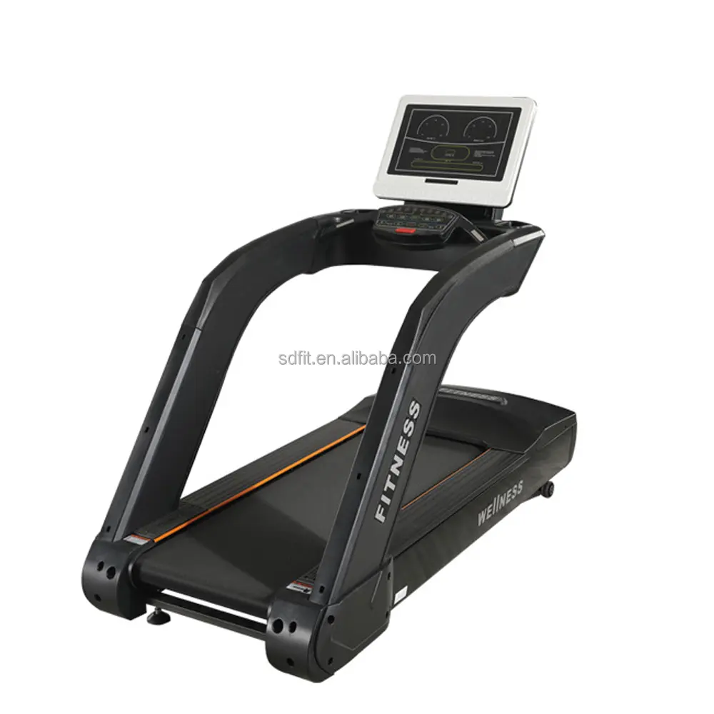 Kommerzielles Fitnessstudio Fitness-Laufband Kardio Sport Laufgerät tragbares elektrisches LED-Bildschirm-Laufband Körperbau-Laufband