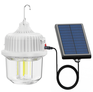 Lampe de camping solaire portable IP65 étanche pour l'extérieur, lampe LED pour tente, ampoule solaire de jardin, ampoule rétro en tungstène - Product Image 1