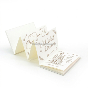 Cuaderno Ecológico de Cartón Rígido Tipo Acordeón, Cuaderno de Dibujo Sostenible, Cuaderno en Blanco, Papel Natural, Folio de Presentación Tipo Concertina - Product Image 1