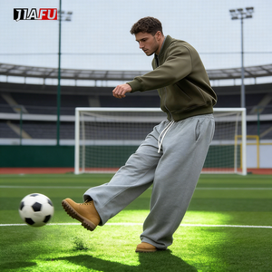 <strong>Baggy</strong> Sweatpants Oversized Soild Blank CustomStreetwear High Quality Wide Leg Straight Stacked Casual Sweat Pants <strong>Men</strong> <strong>Trousers</strong> - Product Image 3