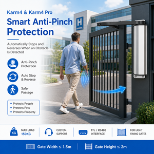 Ouvre-porte <span class=keywords><strong>battant</strong></span> à <span class=keywords><strong>bras</strong></span> <span class=keywords><strong>articulé</strong></span> 24V pour usage léger avec interface de contrôle d'accès et protection anti-pincement - Product Image 3