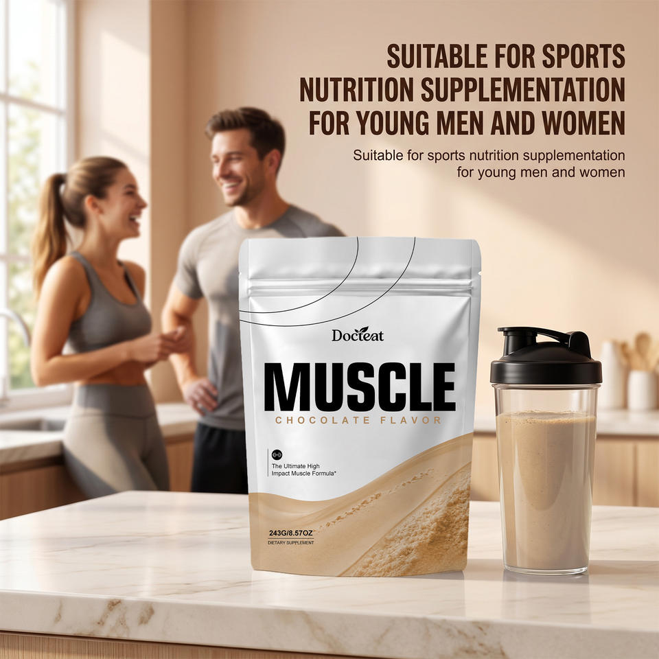 Premium Chocolate Flavor Muscle Nutrition Powder for Gym Fitness Daily ...