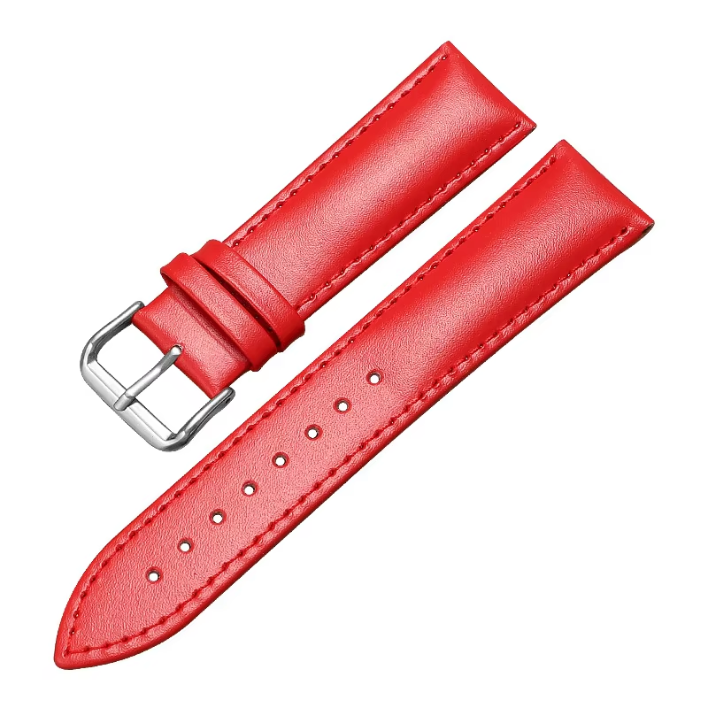 Rouge - boucle aiguille argentée