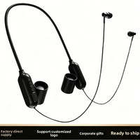 Nouveau casque tour de cou 5.0 en gros pour usine, étanche, conception magnétique à fixation auriculaire, résistant au vent fort, en caoutchouc