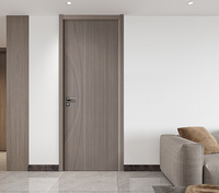 Portes Modernes 2026 – Porte Intérieure en Noyer Massif, Panneau en Bois, Couleur Personnalisée, pour Salon – Vente en Gros Direct Usine