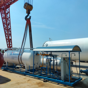 CJSE Trending 100cbm LPG Skid Station 50t LPG Estación de llenado de tanque de gasolina Estación de llenado de gas móvil para precio - Product Image 1