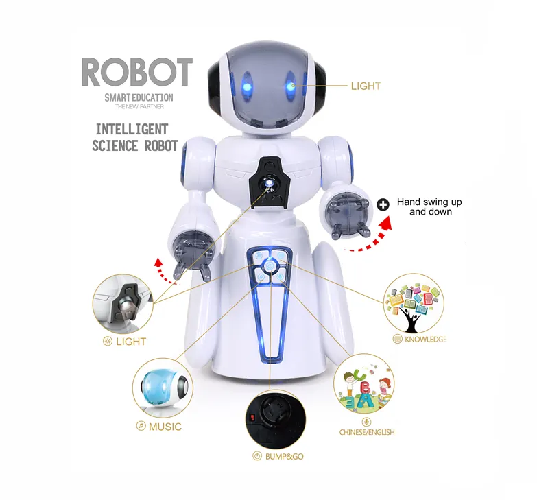 Robô universal inteligente elétrico da amazon, venda quente, pesquisa zhe 1, presentes para crianças