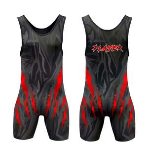 Meilleures ventes Nouveauté 2026 Maillots de lutte personnalisés pour hommes et combinaisons de musculation entièrement sublimées - Product Image 1