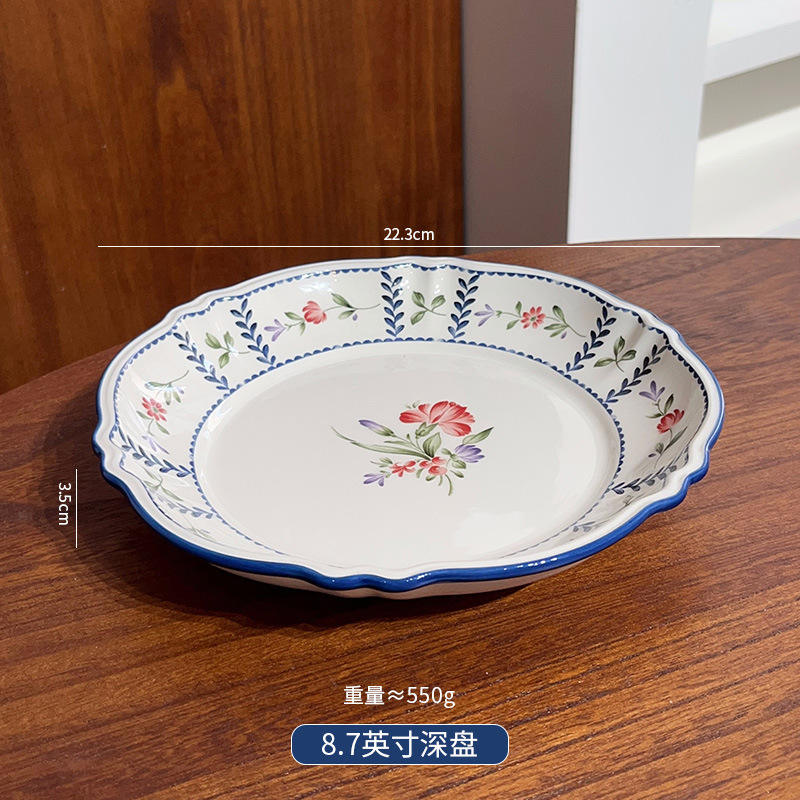 Flower language -8.5 inch soup plate