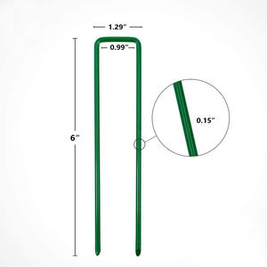 Pregos em U de PVC com Revestimento em Pó Anticorrosivo de Alta Qualidade para Uso em Jardins - Product Image 2