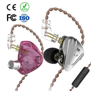 หูฟัง <span class=keywords><strong>KZ</strong></span> <span class=keywords><strong>ZSX</strong></span> 5BA+1DD 6 ไดรเวอร์ ไฮบริด IEM แบบมีสาย สำหรับผู้รักเสียงเพลง หัวต่อแบบถอดได้ 2 พิน หูฟังแบบใส่ในหู เสียงไฮไฟ เบสหนัก สำหรับการฟังเพลงและมอนิเตอร์เสียง - Product Image 1