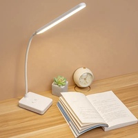 Lampe de table LED pliable USB rechargeable Veilleuses Dimmable Chambre à coucher Décoration Touch Control Lampe de bureau Étudiants Livres Lumière