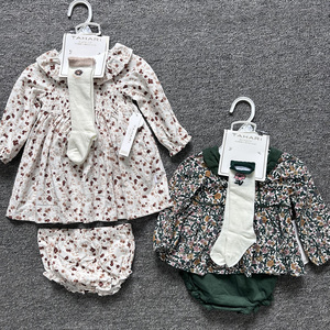 Set di <span class=keywords><strong>Abbigliamento</strong></span> Invernale per Bambina in <span class=keywords><strong>3</strong></span> Pezzi, Gonna, Calzini e Pantaloncini, 0-24 <span class=keywords><strong>Mesi</strong></span>, Outfit Morbido e Caldo per Neonata, Stile Europeo Dolce - Product Image 4