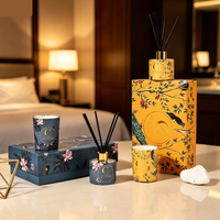 d'huile parfumée en forme de citrouille d'automne de luxe de haute qualité pot en verre bougie parfumée de Noël et d'Halloween