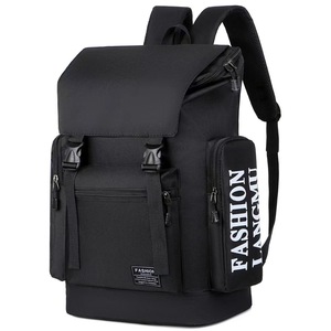 Sac à dos unisexe géométrique tendance grande capacité pour ordinateur portable, imperméable, décontracté, en nylon, multifonctionnel pour voyage - Product Image 5