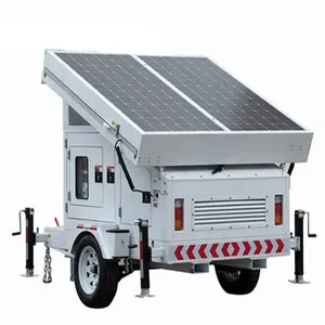 Renewable energy 2760w towable solar generator for outdoor job site
