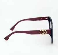 Mayorista Fabricante PC Frame Nuevas gafas de sol de lujo de moda de gran tamaño para las mujeres Protección UV