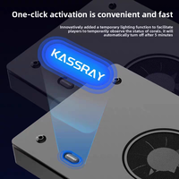 KASSRAY Coral Light S240, éclairage LED intelligent à 10 canaux pour aquarium d'eau salée, spectre complet, contrôlé par application, télécommande, Chine