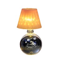 Lampe de nuit personnalisée créative en verre gravé avec un ciel étoilé, fonctionnant sur piles, petite lampe de nuit pour la décoration de la chambre à coucher, du bureau, cadeau d'anniversaire