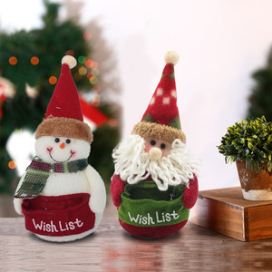 Decoraciones Navideñas Hechas a Mano, Muñecos de Nieve, Papá Noel, Muñecos de Dibujos Animados para Uso en Interiores y Exteriores, Regalos Creativos para las Fiestas - Product Image 1
