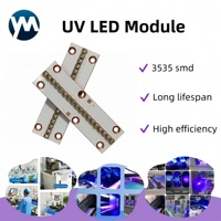 Lampe de séchage UV LED 50W 365/385nm, module de lampe à lumière ultraviolette pour le durcissement de l'encre, l'impression, le vernis, l'impression UV