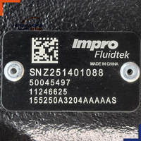 Moteur hydraulique à engrenages 155250A3204AAAAAS Impro-Fluidtek, moteur d'entraînement hydraulique à couple élevé pour équipement de construction
