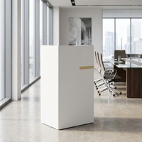 Bureau de réception moderne en bois de luxe pour hôtel, bureau, centre commercial - Meuble commercial convertible, durable et écologique