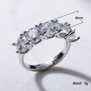 Anello da Donna F760 in Oro Bianco con Diamante Taglio Brillante Rotondo Colore G Naturale Gioiello Classico per Fidanzamento - Product Image 6