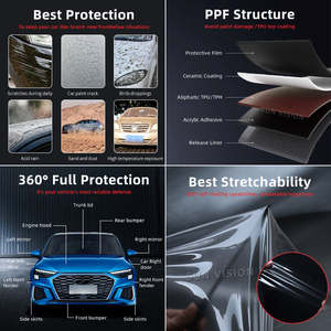 <span class=keywords><strong>Film</strong></span> transparent TPH PPF anti-rayures auto-réparateur pour carrosserie de voiture, résistant aux chocs, résistant aux produits chimiques, longue durée de vie 10 ans - Product Image 3