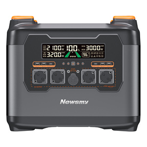 Newsmy 3000W centrale électrique Portable 3170.25Wh LMFP <span class=keywords><strong>batterie</strong></span> 1 heure Charge rapide AC 230V alimentation Mobile pour <span class=keywords><strong>Camping</strong></span> en plein air - Product Image 1