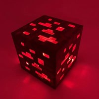 Lampe à minerai à piles Plusieurs couleurs 3 modes d'éclairage Fonction d'éclairage de nuit Jeu Animation périphérique Dérivé