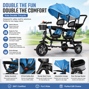 Usine <span class=keywords><strong>en</strong></span> gros bébé jumeaux <span class=keywords><strong>tricycle</strong></span> pliable <span class=keywords><strong>3</strong></span> roues vélo avec abri de soleil enfant trike pas cher 4 <span class=keywords><strong>en</strong></span> <span class=keywords><strong>1</strong></span> double siège <span class=keywords><strong>tricycle</strong></span> pour enfant - Product Image 2