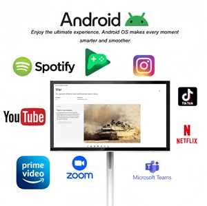 New Upgrade Floor Standing Vertical Display Android 15 FHD Video Portable Touch Screen Monitor 21.5 Inch Mobile <b>Tv</b> Portable <b>Tv</b> - Product Image 6