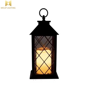 Linterna solar retro impermeable al aire libre con fuente de luz LED de efecto llama para decoración de jardín - Product Image 4