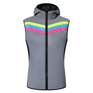 Hoge kwaliteit dames veiligheidsvest fietsjas reflecterend zilver - Product Image 3