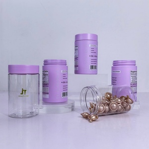 Custom Color <b>Plastic</b> <b>Jar</b> 80ml 100ml 120ml Medical Product Capsule Powder Pill Packaging Empty Vitamin Bottle with Cap - Product Image 5