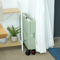Chariot en plastique pliable pour escaliers, chariot de plage, siège de supermarché, chariot de shopping pliable
