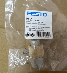 ตัวควบคุมการไหลของไอเสียแบบทางเดียว Festos GRE-1/4 10352 รุ่นดั้งเดิม พร้อมวาล์วควบคุมความเร็วแบบนิวเมติก G1/4 - Product Image 2