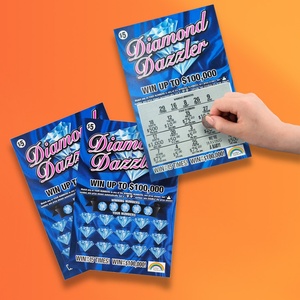 Boletos de Lotería Personalizados de Alta Seguridad con Datos Variables, Boletos de Lotería para Rascar - Product Image 1