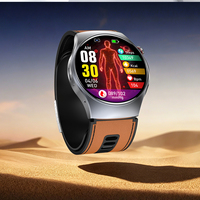 Reloj Inteligente 4G con Bomba de Aire para Presión Arterial, ECG, Llamadas Bluetooth, Pantalla AMOLED, Termómetro, Monitor de Sueño y Carga Magnética