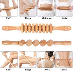 Outils de Massage de thérapie Yukmin Drainage lymphatique outils corporels en bois pour le soulagement de la douleur musculaire mise en forme du contour du corps Anti-Cellulite - Product Image 3